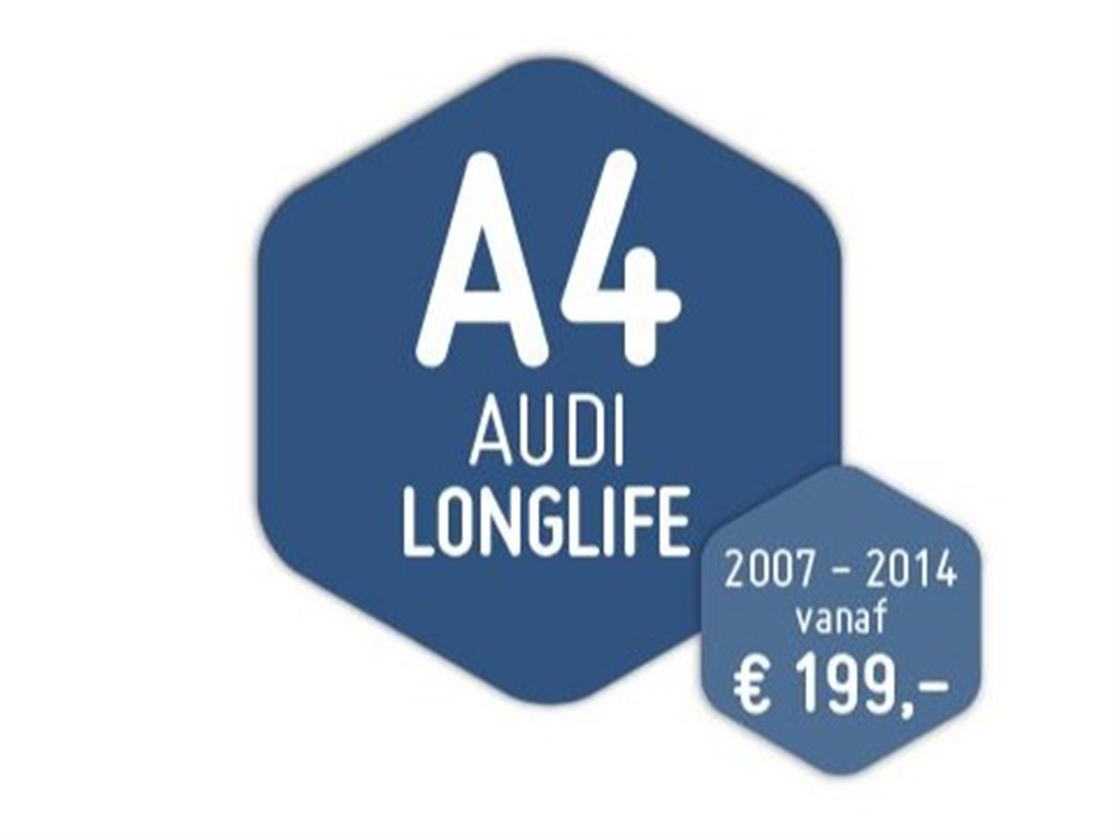 Onderhoudsbeurt A4 2007 - 2014 Audi Longlife €199,-